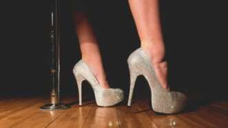 Women's high heels on stage | Photo by <a href=%40rexcuando5148-13.html Nopanen</a> on <a href=woman-in-gray-platform-stilettos-72eyggjvzqmc09e-13.html   
