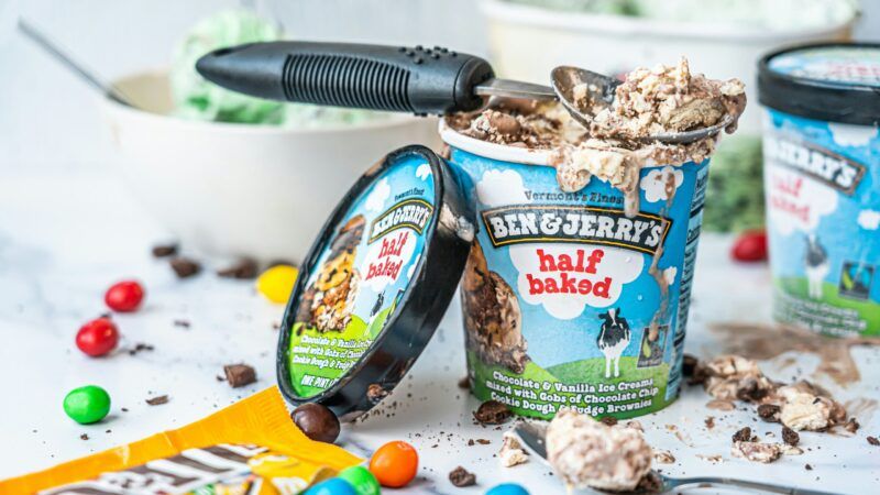 A pint of Ben & Jerry's "half baked" ice cream, with the lid leaning against it and an ice cream scoop laying on top. An open bag of M&Ms is also on the table. | Photo by <a href=%40hybridstorytellersd6e1-3.html Storytellers</a> on <a href=ben-and-jerrys-chocolate-fudge-brownie-ice-cream-pugrrx5ntaa9678-3.html
				/></noscript>
			</picture>
		</div>
							<div
						class=